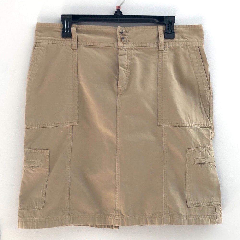 Massimo Dutti Khaki Utility Skirt size Eur 44 US 14
